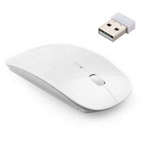 Wireless Mini Optical Sensor Mouse for Laptop PC Black & White