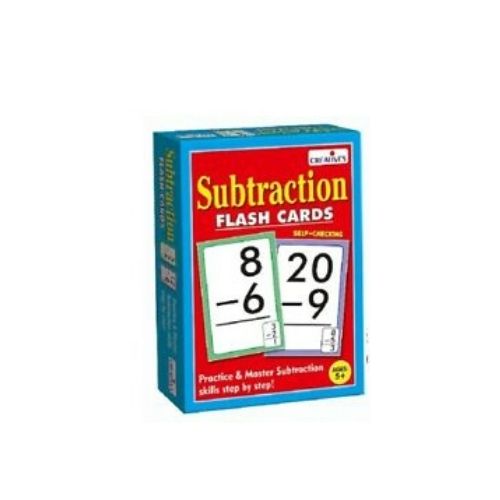 Educational Subtraction- Group games Flash Card- Large, durable card- 40 Cards