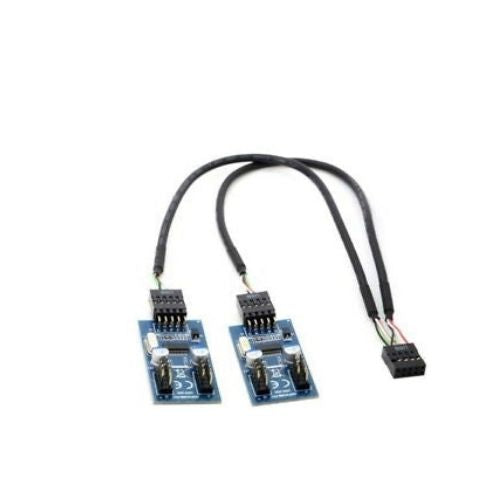 Internal 9-Pin USB 2.0 Splitter 1 Male To 4 Female Motherboard Pin to PC Case