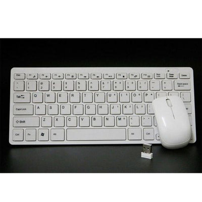 2.4GHz Ultra Slim Wireless Keyboard and mouse Combo White Color For PC Laptop