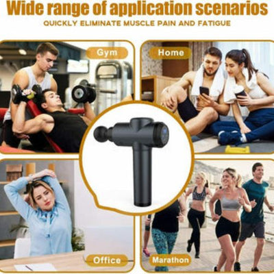 Massage Gun Muscle Massage Gun Deep Tissue 6 Heads 30 Speeds Percussion Massage