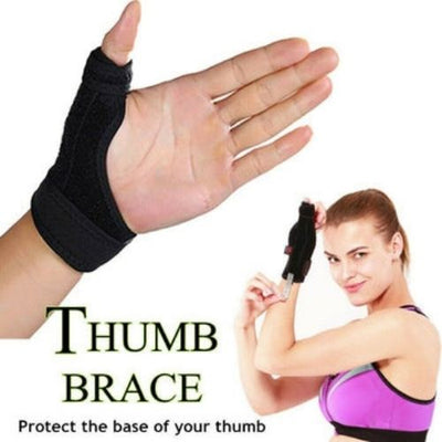 Thumb Brace Splint Hand Wrap Support with Adjustable Wrist Strap Sport Arthritis