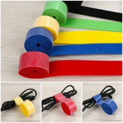 Hook-and-Loop Nylon Cable Straps Double-Sided self Adhesive Cable Fastening Tape