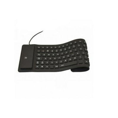 Waterproof Silicone Keyboard Foldable Flexible USB Mini Dustproof dirt Proof