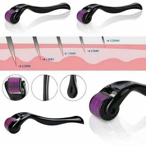 Derma Roller 0.5mm Titanium 540 Micro Needles For Face Treatment Cosmetic CA