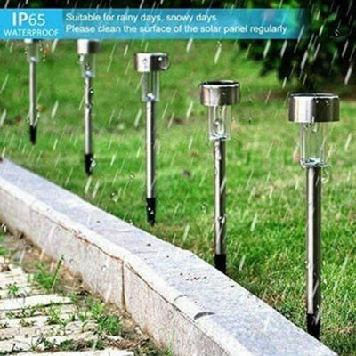 Solar Lights Outdoor Garden Led Light Landscape/Pathway Lights Stainless Steel