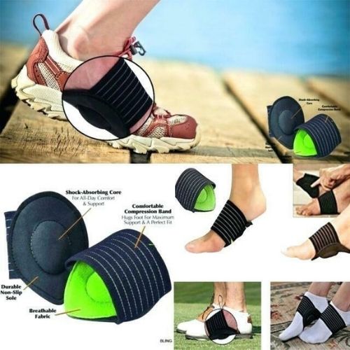 Foot Heel Pain Relief Plantar Fasciitis Insole Pads & Arch Support Shoes Soft