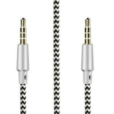 3.5mm 4 Pole Aux Cable 4 position Stereo Mic Audio MM Wire Gold Plated 5Ft