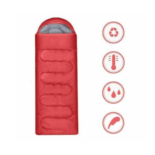 Outdoor Camping Weather Sleeping Bag Single Envelope Tent Hiking Thermal Winter