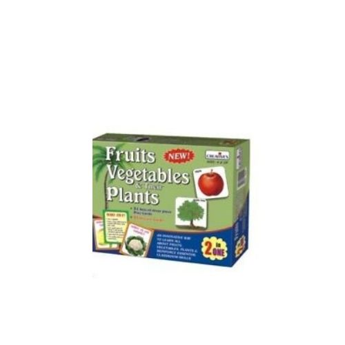 Vegetables And Their Plants Card Game For Creative Educational , Multicolor CA