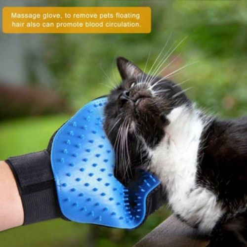 Pet Grooming Glove Brush Comb Dog Cat Horse Hair Dirt Removal Care Bath Massage