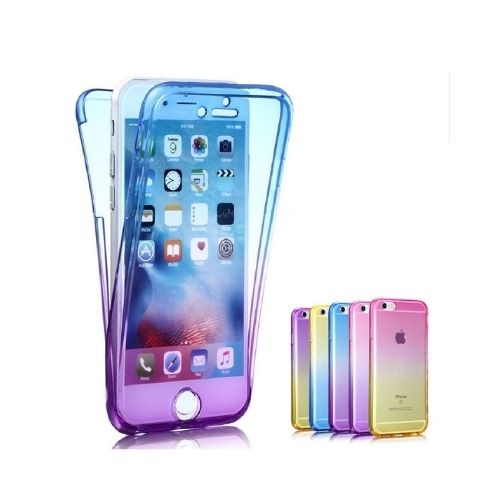 Shockproof 360 Silicone Protective Clear Case Cover For iPhone 8 7 Plus 6S 6 5