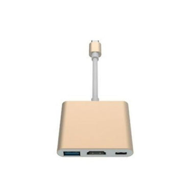 Type C USB 3.1 Hub USB-C to USB 3.0/ HDMI/ Type C Female Charger Adapter