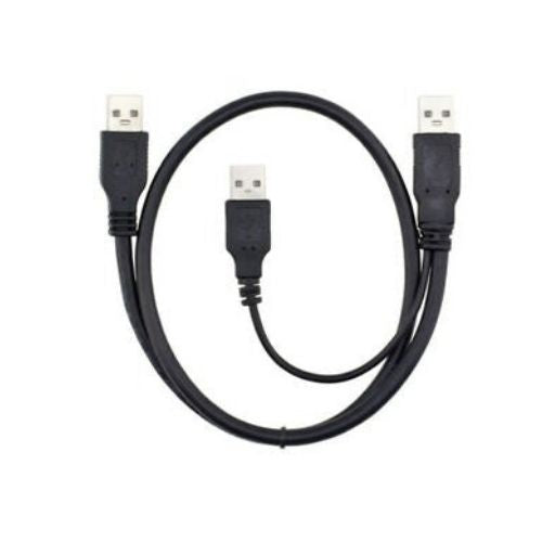 USB 2.0 A - A AA 1 TO 2 MALE Y CABLE