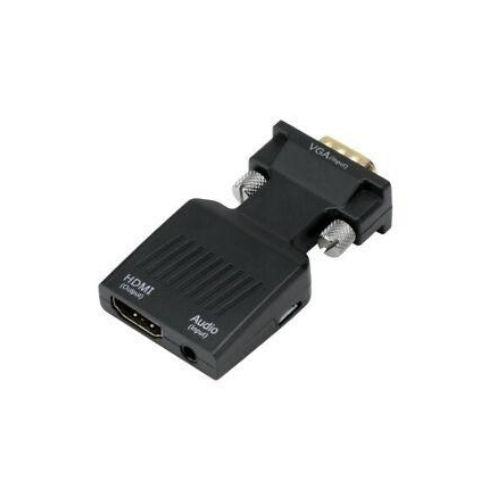 VGA To HDMI Converter Adapter w/ Aux Audio 1080P for TV LCD Monitor Display