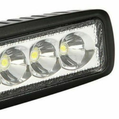 2 pcs 18W 6000K LED Work Light Bar Driving Lamp for Off Road SUV Car Boat Truck