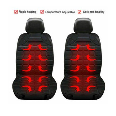 Auto Car Heated Seat Cushion 12V Hot Cover Heating Standard Warmer Pad Winter