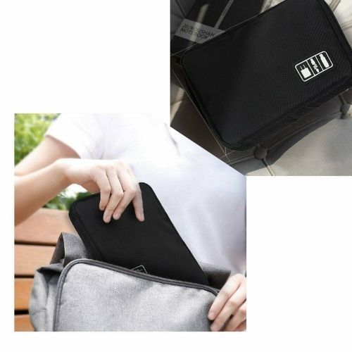 USB Drive Organizer Quality Bag Portable Insert Case Electronic (9.5 x 7 inch)