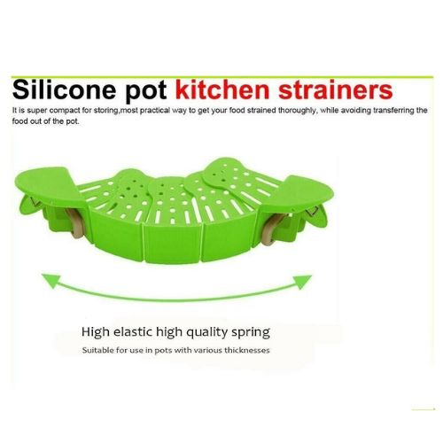 Kitchen Food Strain Colander Strainer Silicone Colander for Water Drainer Pasta