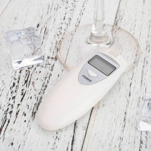 2Pcs New Mini Digital LCD Alcohol Breath Tester Breathalyzer Police Accurate CA