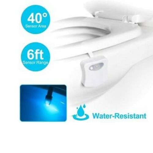 Toilet Night Light LED Motion Activated Sensor Bathroom Lamp 16 Colors CA Stock