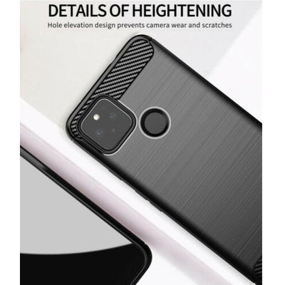 For Google Pixel 5 - Case Carbon Fiber Protective Shockproof Soft TPU Cover