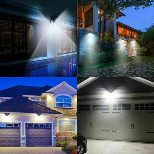 Solar Sensor Wall Light 208LED Motion Lights Outdoor Security Lamp Waterproof