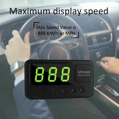 Car Bus Van Head-up Display HUD GPS Digital LED Speed Limit Warning For Car CA