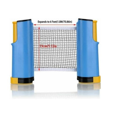 Portable Table Tennis Net With spring Clip And Light Weight ,PE plastic ( Blue)