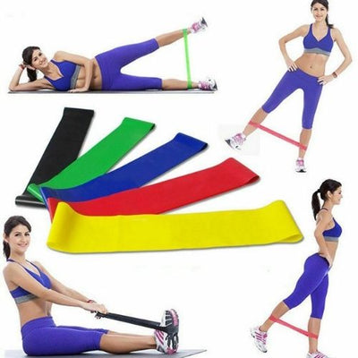 Resistance Loop Bands Set of 5 Exercise Yoga Fitness Crossfit Training,Yoga CA