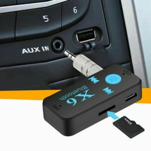 Wireless Bluetooth 3.5mm AUX Audio Stereo Music Home Car Receiver Adapter Mic