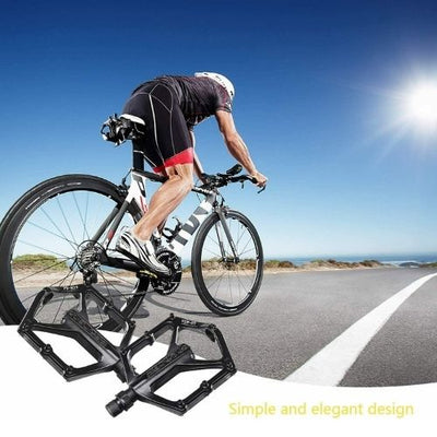 2PCS Bicycle Flat Pedal Mountain Road Bike Platform Pedals Smooth & Durable