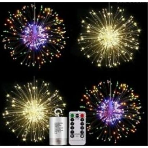 Firework Hanging Fairy LED Light 120/150 Powered Colors Home,Garden Outdoor x2