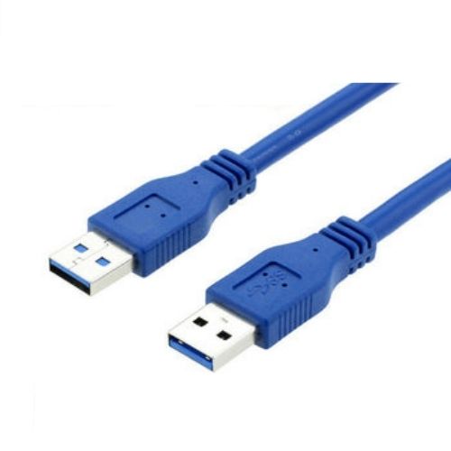 USB Cable A Male To A Male Plug Shielded 5Gbps High Speed 2.0 Lead Black 28 AWG