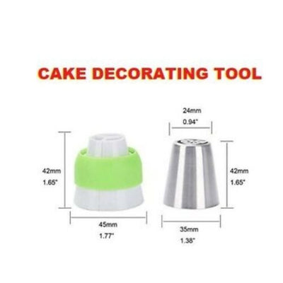 Cake Decorating RUSSION TULIP LCING NOZZLE SET 12pcs For Cake Preparation Decor