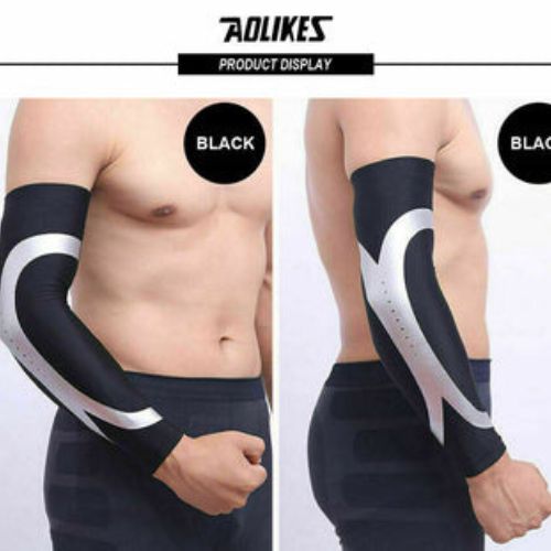 Arm Sleeves Cover Compression Quick Dry Running Basketball Elbow Protector CA