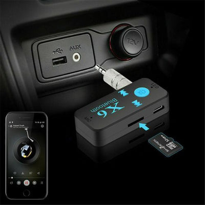 New Wireless Bluetooth Aux Adapter 3.5mm Audio Music Receiver Stereo Mic for Car