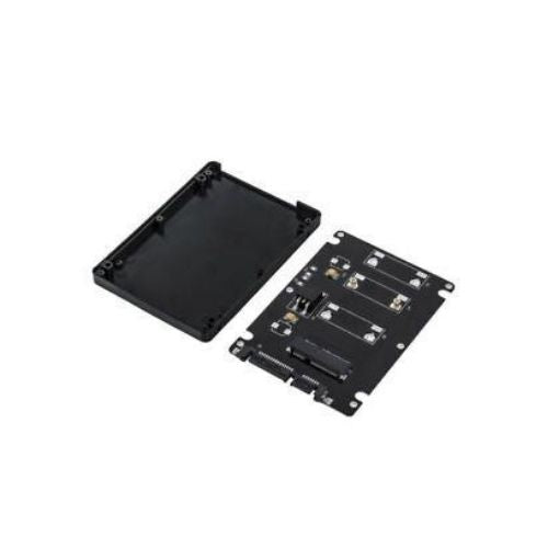 2.5 Inch SATA to mSATA SSD Enclosure Converter Internal / External Adapter