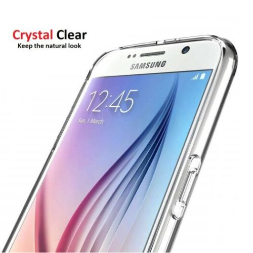 For Samsung Galaxy S5 & S6 Case - Clear Thin Soft TPU Silicone Back Cover