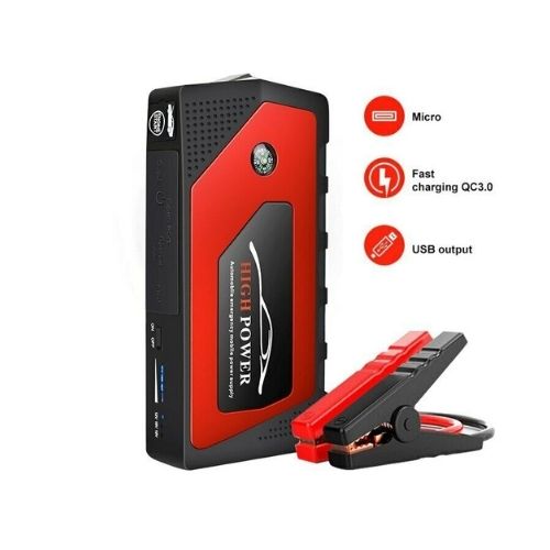 18000mAh Car Jump Starter Pack Booster LCD USB Charger Backup Battery Power Bank