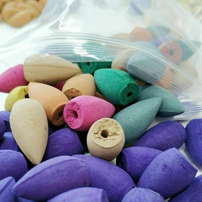 Smoke Tower Cone Backflow Incense Bullet Fragrances Natural Mixed Color (200Pcs)