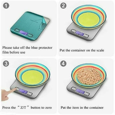 Kitchen Weight Scale Digital Multifunction Measuring Food Weighing Scale Cooking