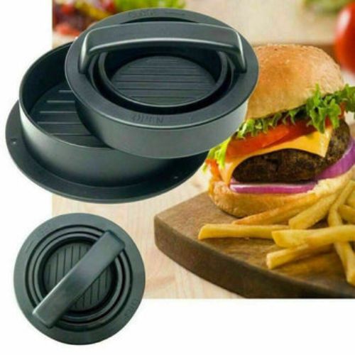 3 in 1 Black Hamburger Press Meat Molds Stuffed Burgers Patty Maker Kitchen Tool