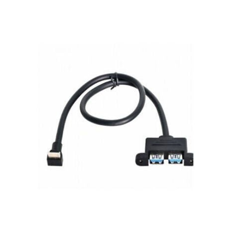 USB 3.1 Front Panel Header Key-B to Dual USB 3.0 Female Extension Cable 50cm