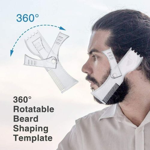 Style Beard Trim Template Men Modelling Tool Shaping Comb Trim Guide Shaver Tool