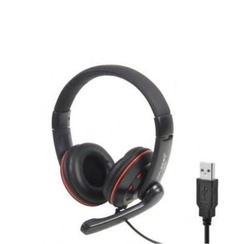 USB Headset Stereo Gaming Headphone Earphone Microphone Mic Ear Cup