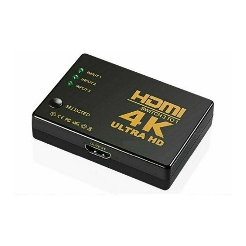 4K HDMI Switch Switcher Selector Splitter 3 Port Hub Box 1080P For HDTV Full HD