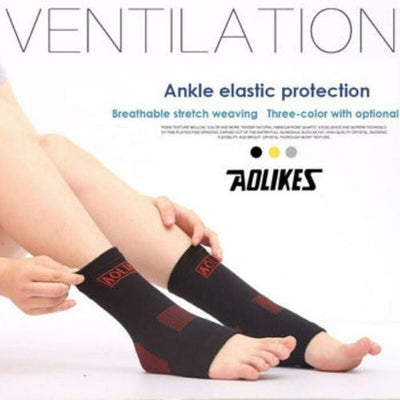 2X Sleeve Compression Safety Ankle Support Sport Foot Heel Socks Nursing Women