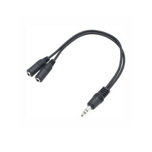 3.5 mm Male to 2 Female Y Splitter Headset Earphone Headphone Audio Cable