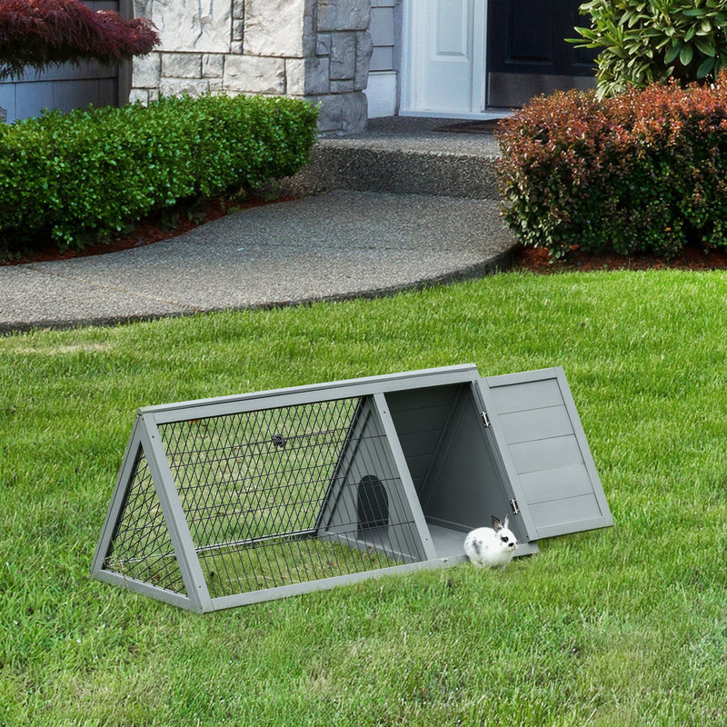 Outside Triangle Shaped Wooden Protective Pet House w/ Ventilating Wire